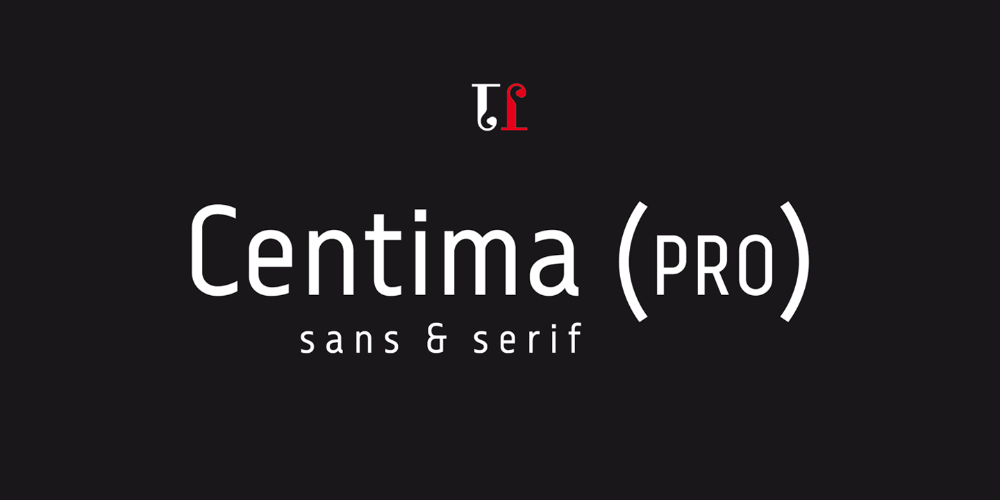 Przykładowa czcionka Centima Pro #1